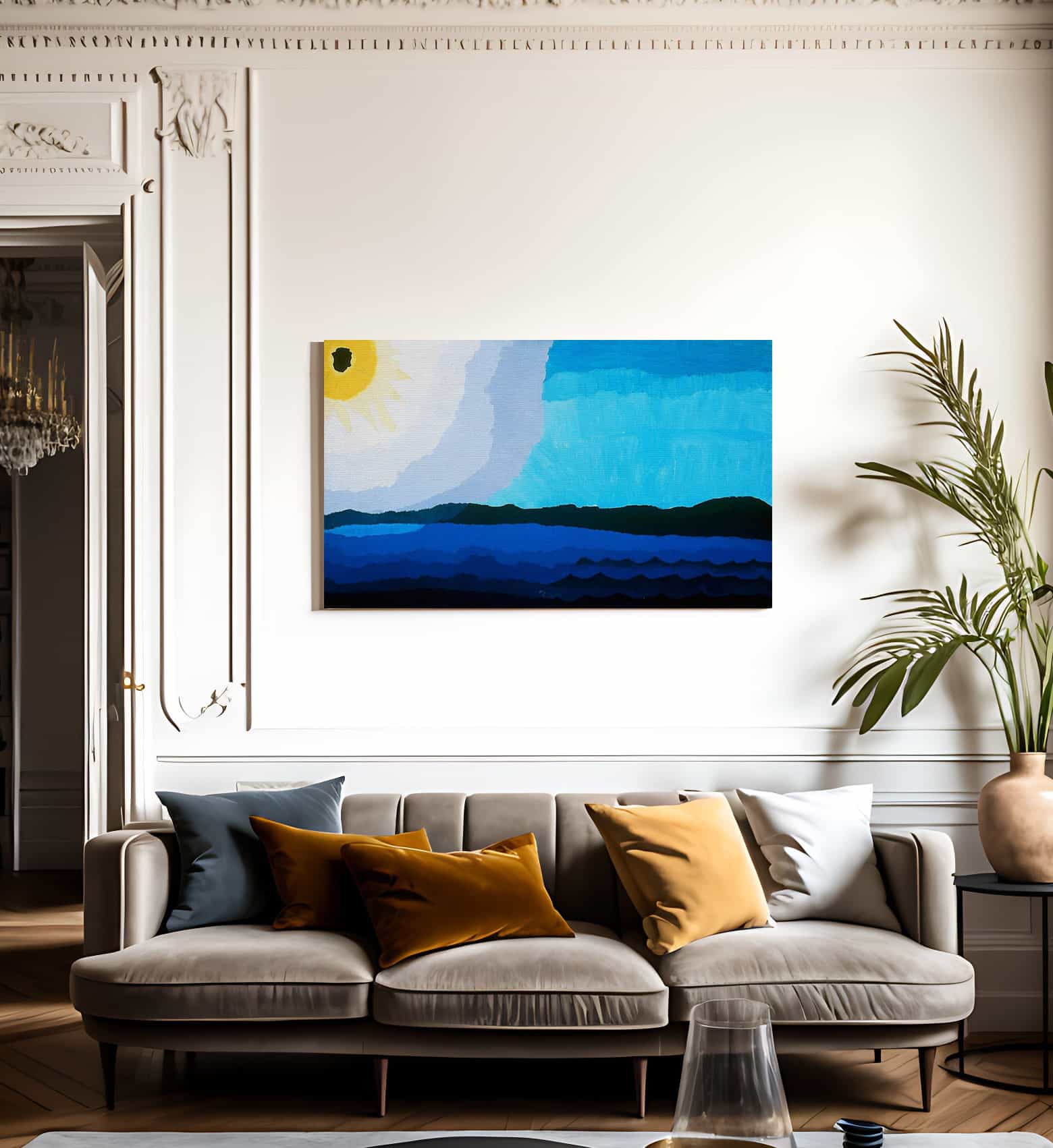 Sun On The Lake By Arthur Dove Fine Art Print