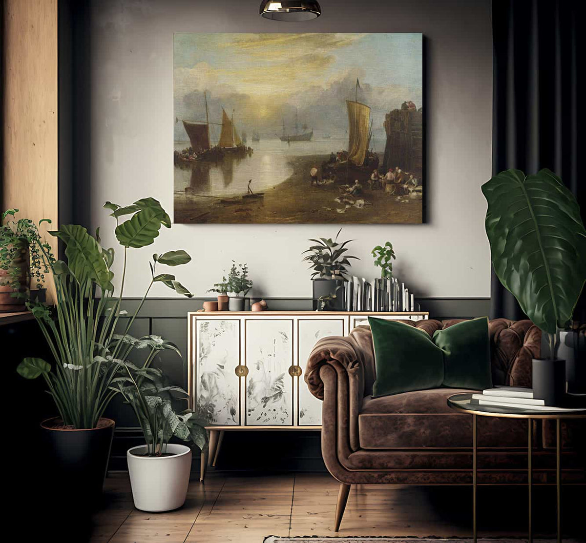 Sun Rising Through Vapour By Joseph Mallord William Turner Fine Art Print