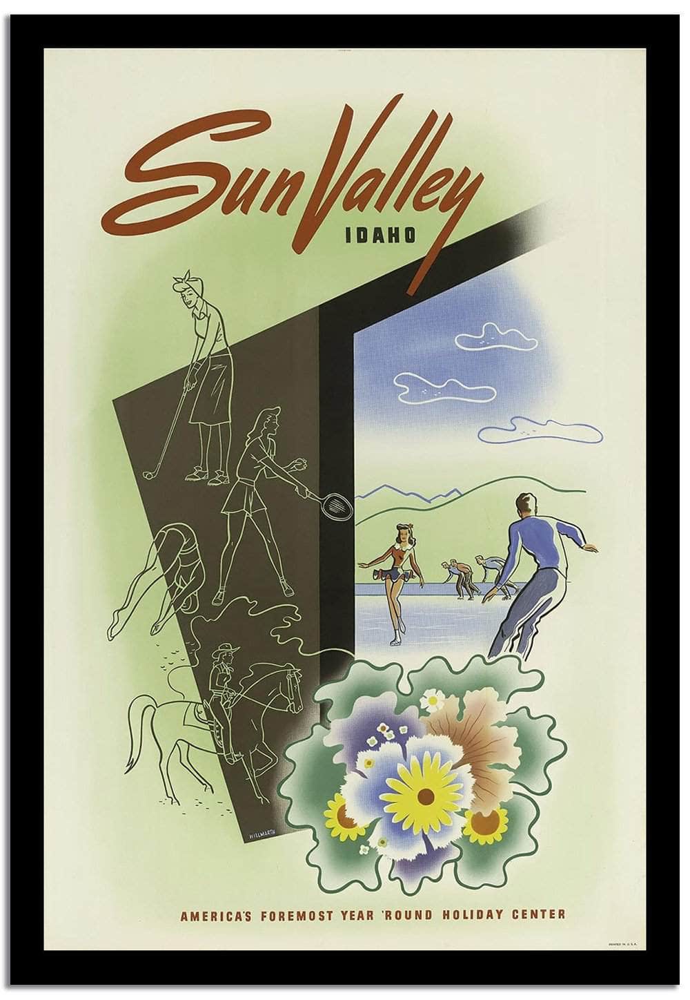 Sun Valley  Vintage Poster Fine Art Print