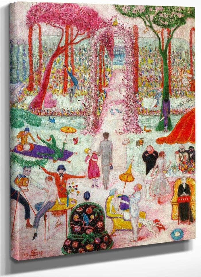 Sunday Afternoon In The Country By Florine Stettheimer Fine Art Print
