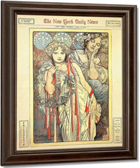 Sunday Art Supplement Devoted To Mucha Ny Times By Alphonse Mucha Fine Art Print
