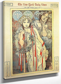 Sunday Art Supplement Devoted To Mucha Ny Times By Alphonse Mucha Fine Art Print