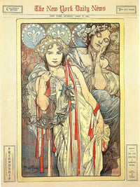 Sunday Art Supplement Devoted To Mucha Ny Times By Alphonse Mucha Fine Art Print