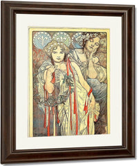 Sunday Art Supplement Devoted To Mucha Ny Times By Alphonse Mucha Fine Art Print