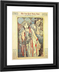 Sunday Art Supplement Devoted To Mucha Ny Times By Alphonse Mucha Fine Art Print