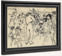 Sunday Promenade In Spain By Francis Luis Mora Fine Art Print