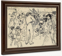 Sunday Promenade In Spain By Francis Luis Mora Fine Art Print