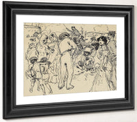 Sunday Promenade In Spain By Francis Luis Mora Fine Art Print