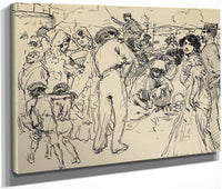 Sunday Promenade In Spain By Francis Luis Mora Fine Art Print