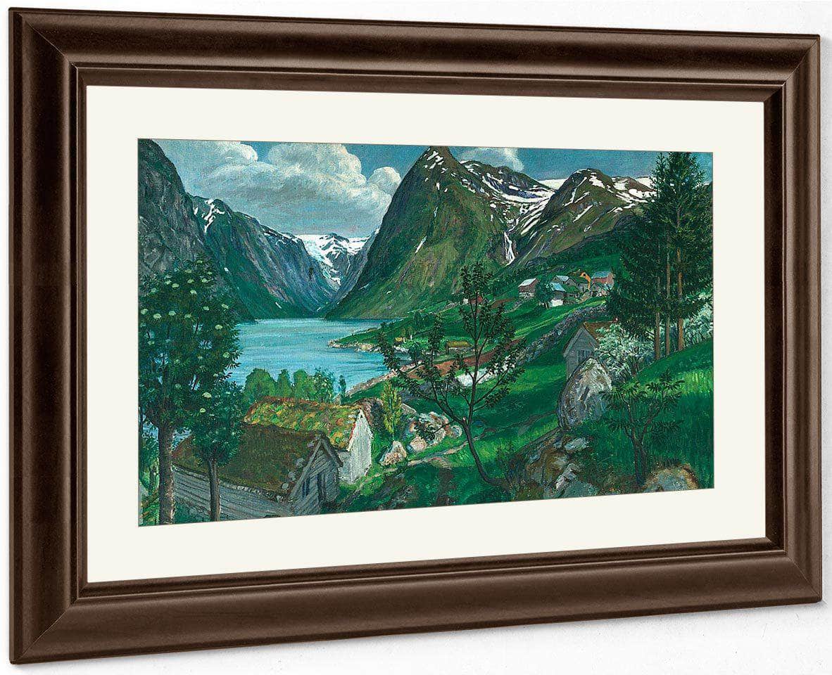 Sunde In Jølster By Nicolai Astrup Fine Art Print