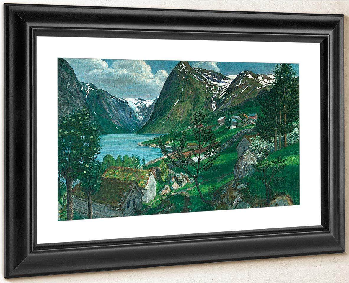 Sunde In Jølster By Nicolai Astrup Fine Art Print