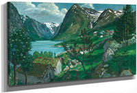 Sunde In Jølster By Nicolai Astrup Fine Art Print