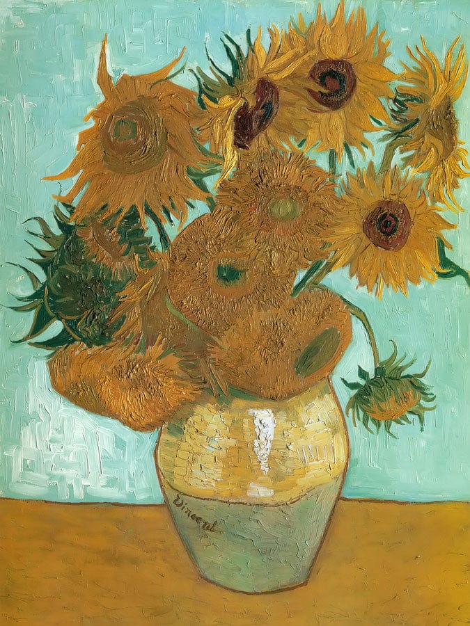 Sunflowers By Vincent Van Gogh By 01 Fine Art Print