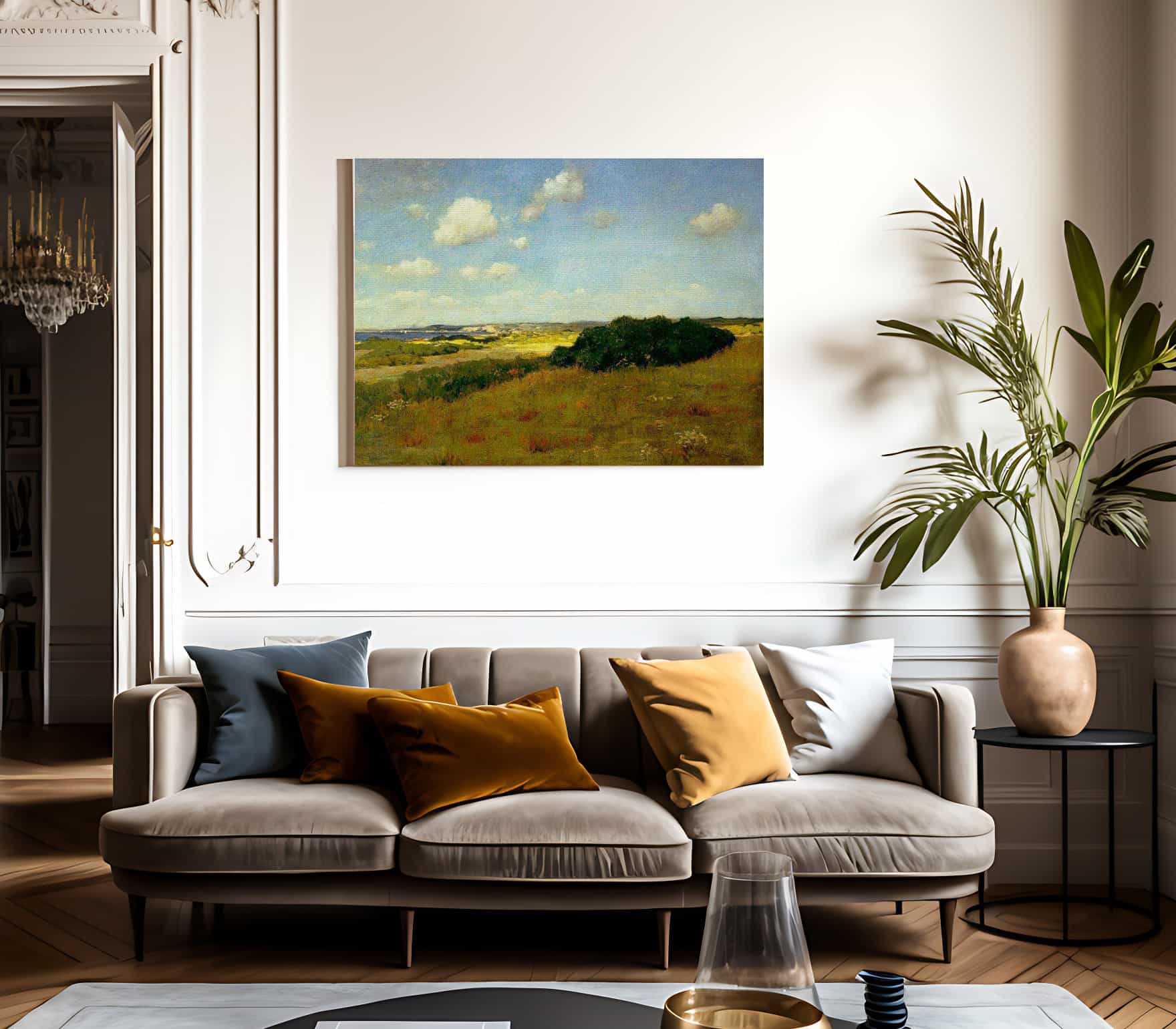 Sunlight And Shadows Shinnecock Hills By Chase William Merritt Fine Art Print