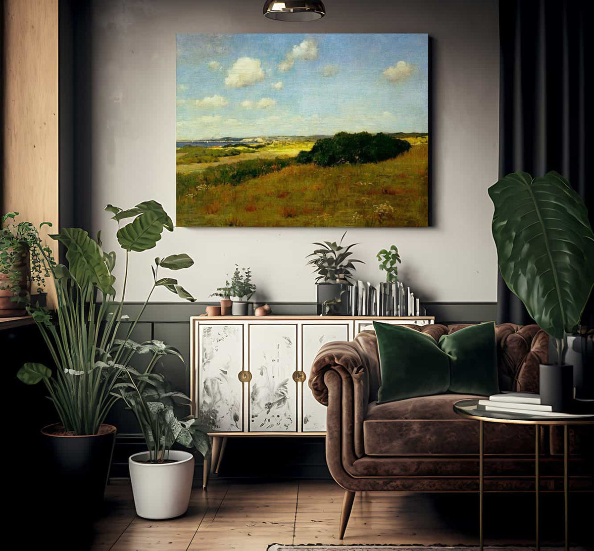 Sunlight And Shadows Shinnecock Hills By Chase William Merritt Fine Art Print