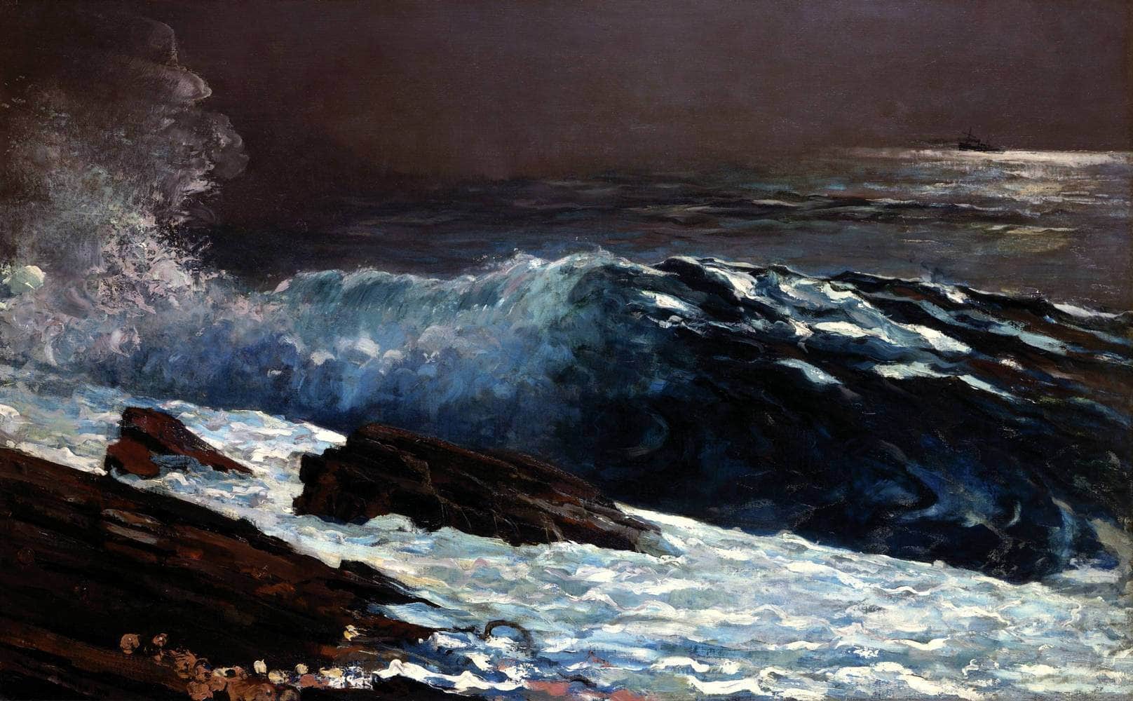 Sunlight On The Coast Painting Winslow Homer Canvas Art Fine Art Print