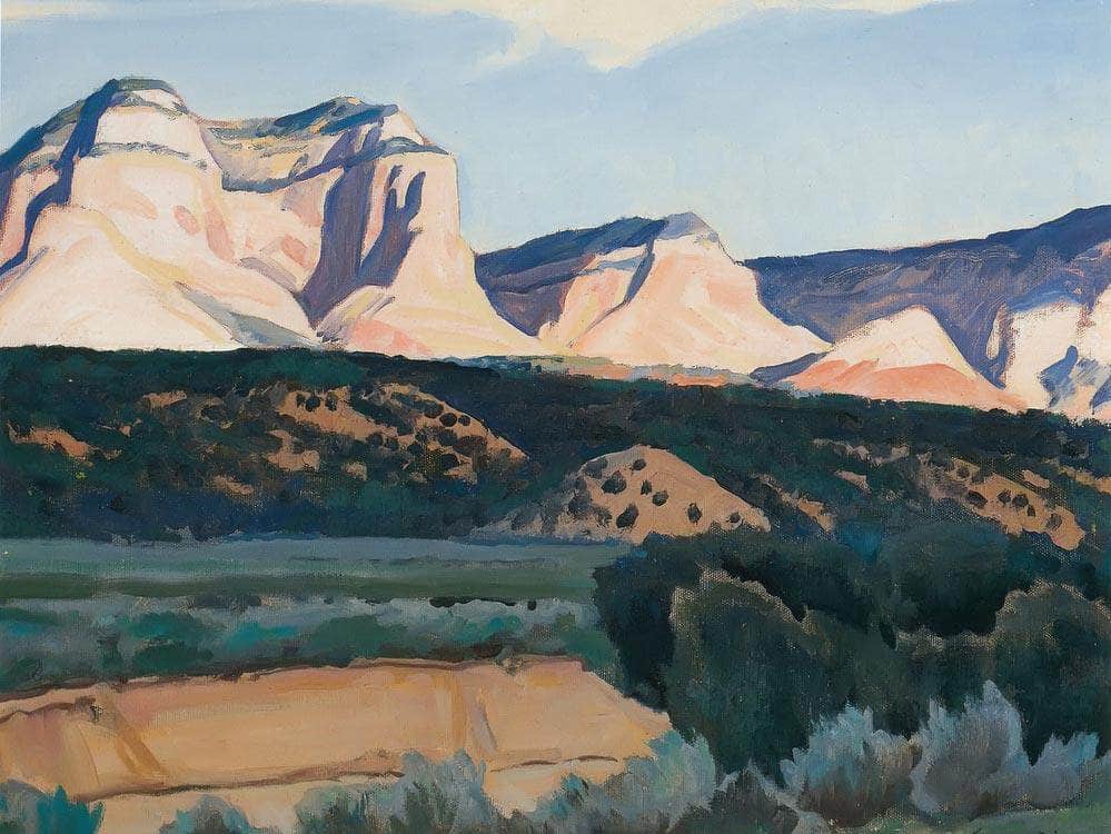 Sunlit Cliffside By Maynard Dixon Fine Art Print