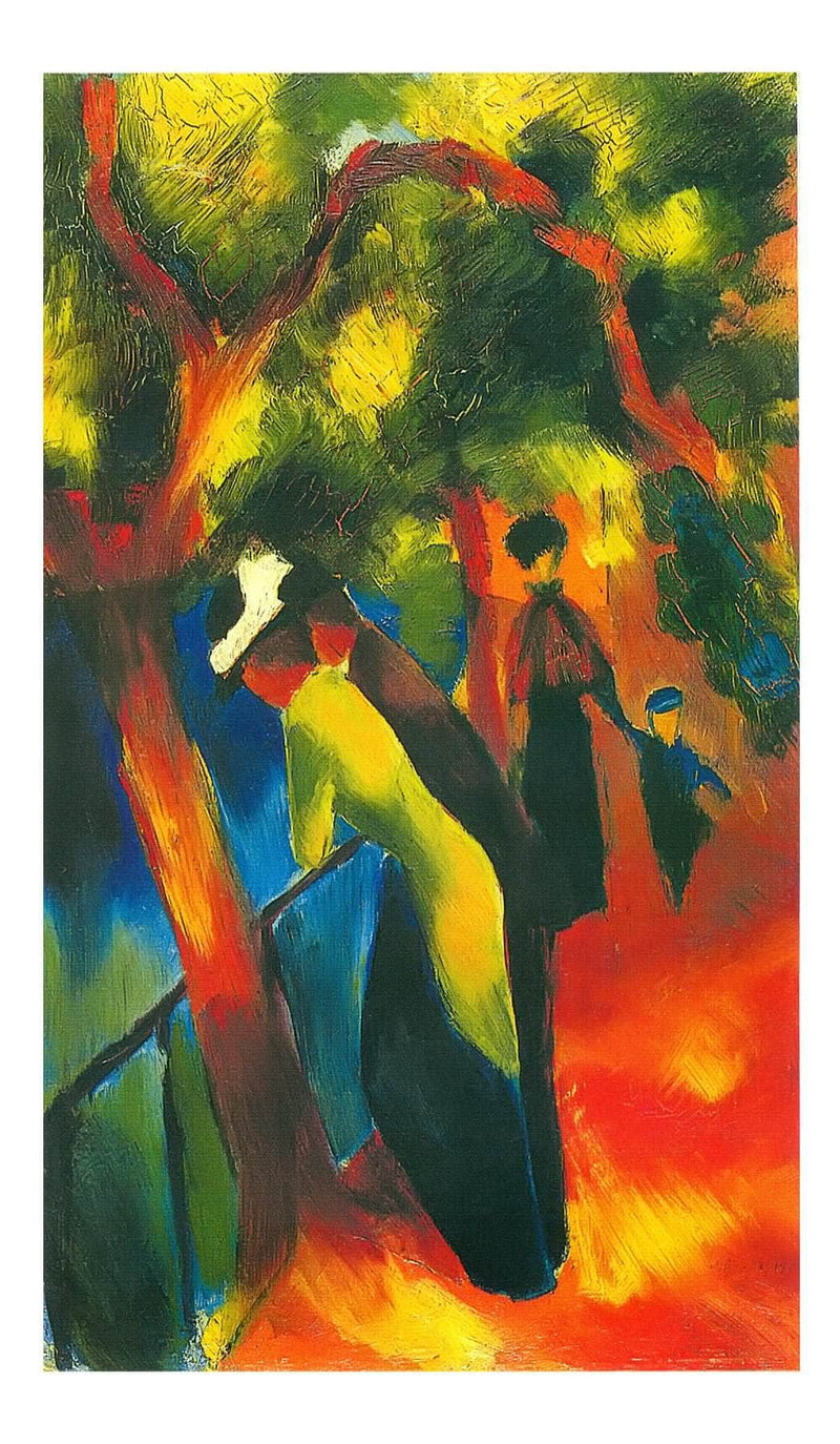 Sunny Path by August Macke Print Fine Art Print
