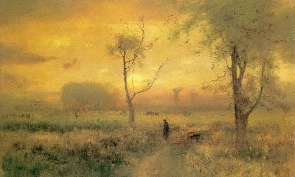 Sunrise 1887 By George Inness Fine Art Print