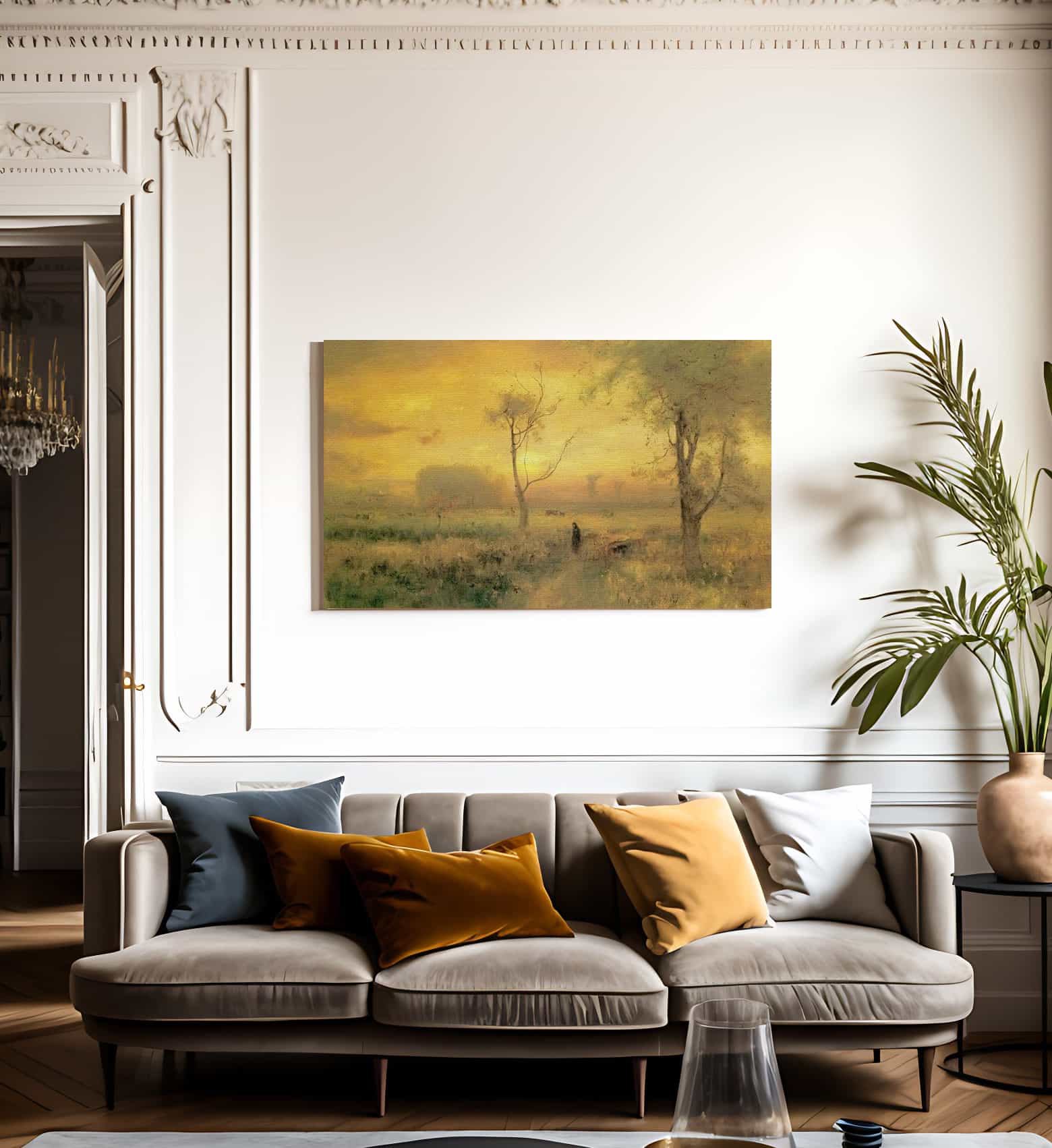 Sunrise 1887 By George Inness Fine Art Print