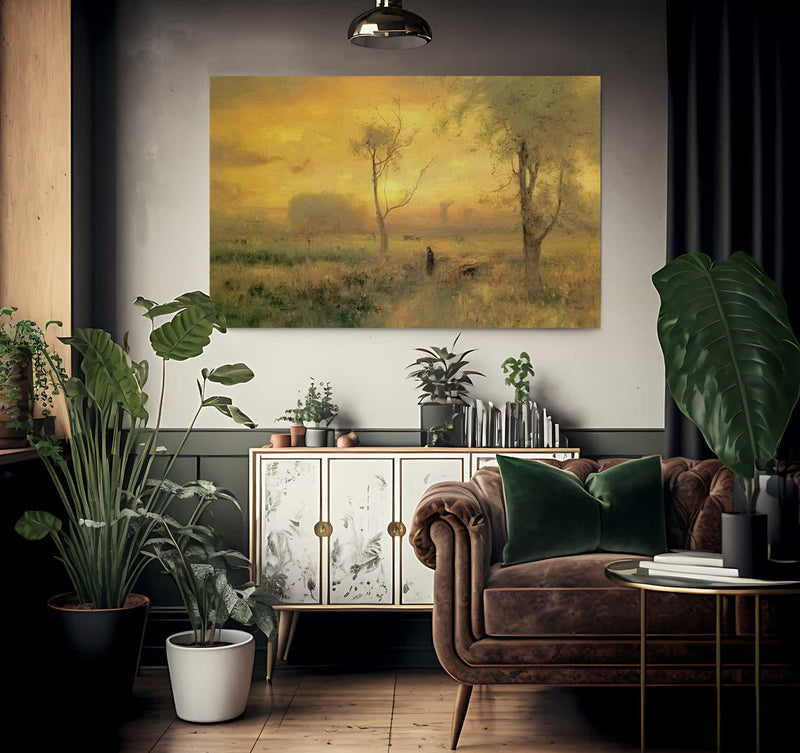 Sunrise 1887 By George Inness Fine Art Print