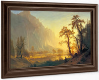 Sunrise Yosemite Valley By Albert Bierstadt Fine Art Print