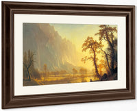 Sunrise Yosemite Valley By Albert Bierstadt Fine Art Print