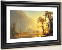 Sunrise Yosemite Valley By Albert Bierstadt Fine Art Print