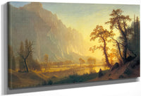 Sunrise Yosemite Valley By Albert Bierstadt Fine Art Print