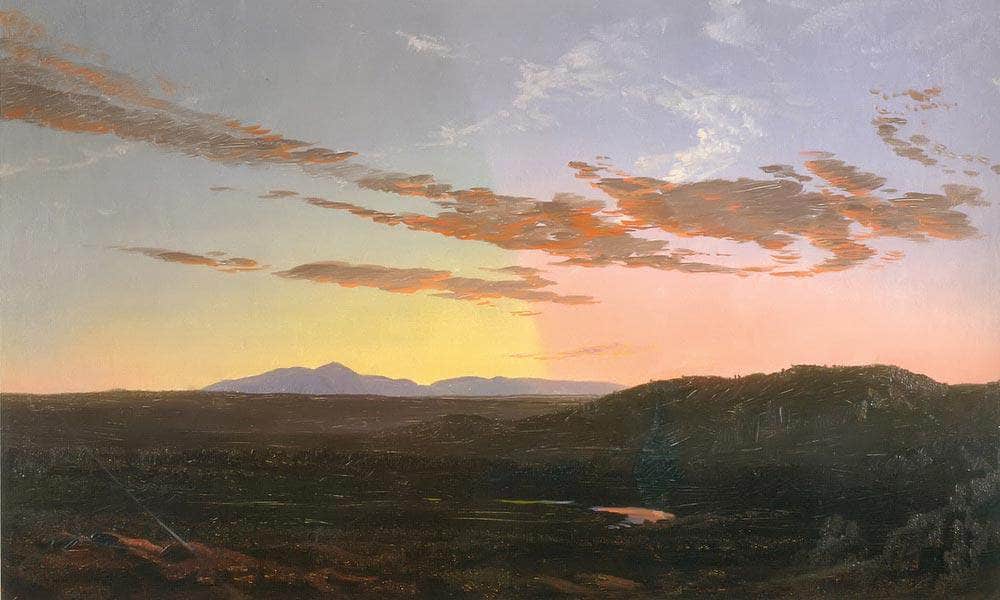 Sunset 1856 65 By Frederic Edwin Church Fine Art Print