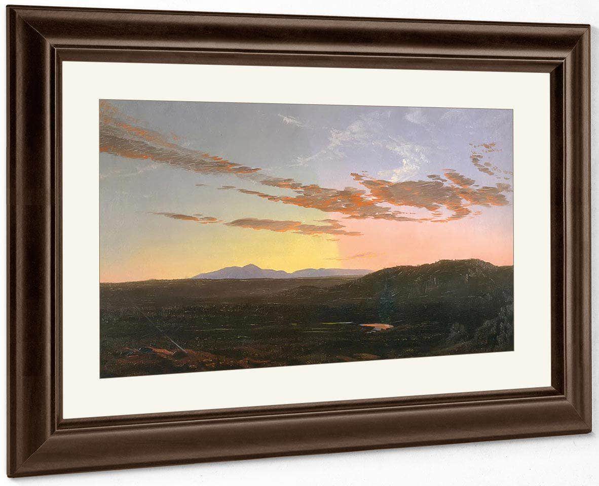 Sunset 1856 65 By Frederic Edwin Church Fine Art Print