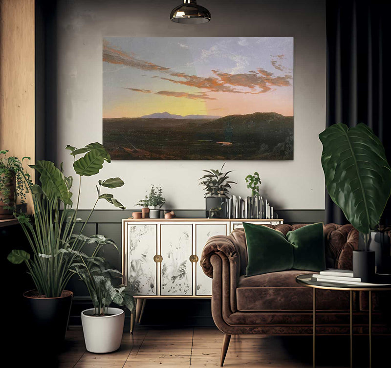 Sunset 1856 65 By Frederic Edwin Church Fine Art Print