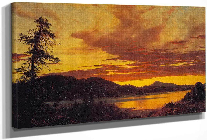 Sunset 1856 By Fredric Edwin Church Fine Art Print