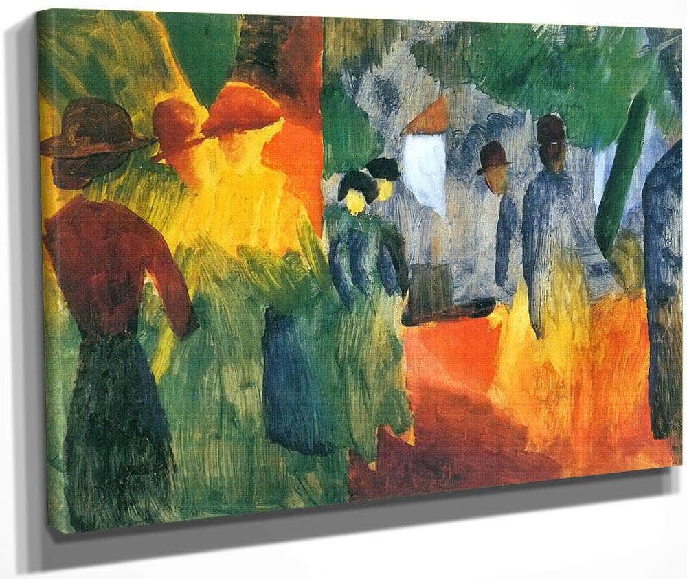 Sunset After The Rain By August Macke Fine Art Print