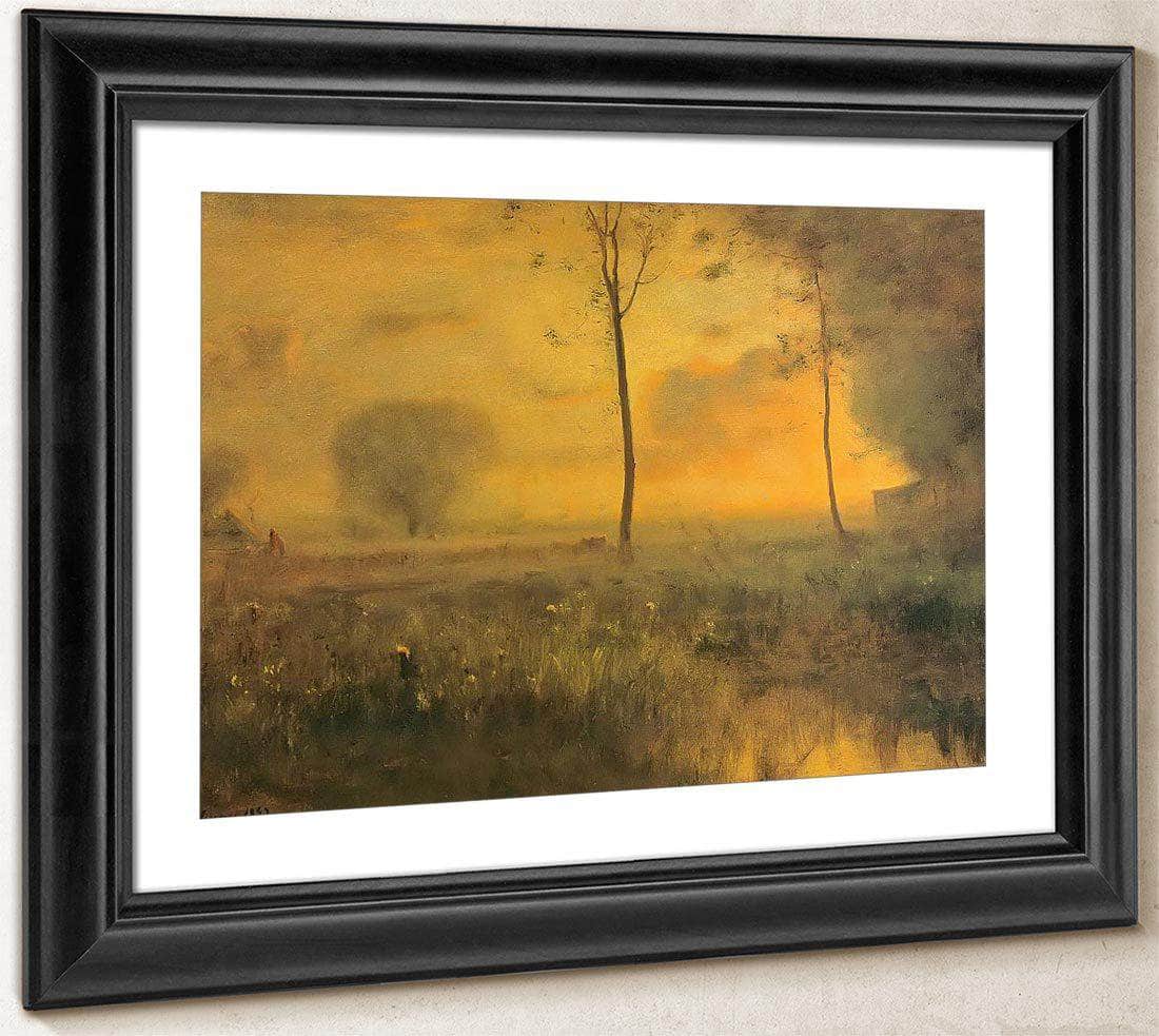 Sunset At Montclair By George Inness Fine Art Print