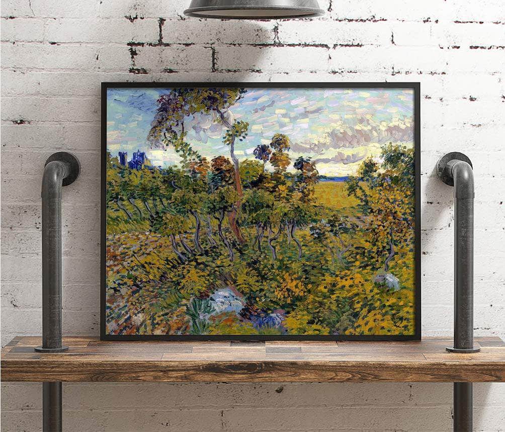 Sunset At Montmajour Painting Vincent Van Gogh Canvas Art Fine Art Print