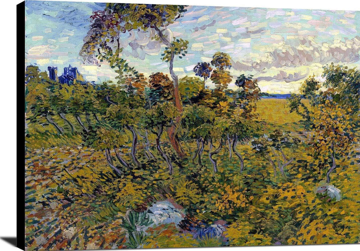 Sunset At Montmajour Painting Vincent Van Gogh Canvas Art Fine Art Print