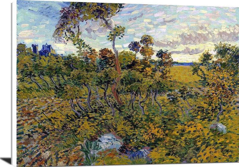 Sunset At Montmajour Painting Vincent Van Gogh Canvas Art Fine Art Print