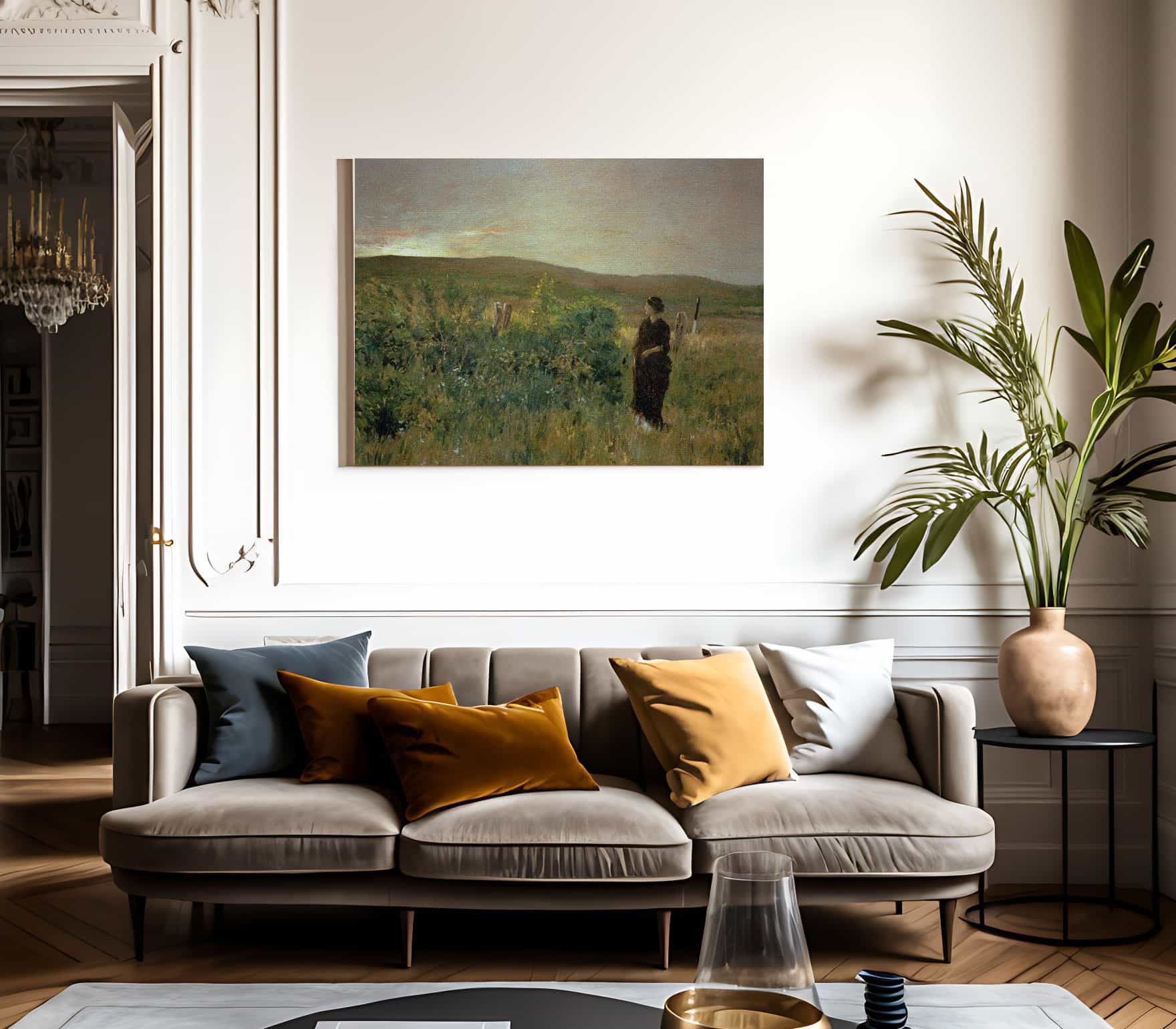Sunset At Shinnecock By  Chase William Merritt Fine Art Print
