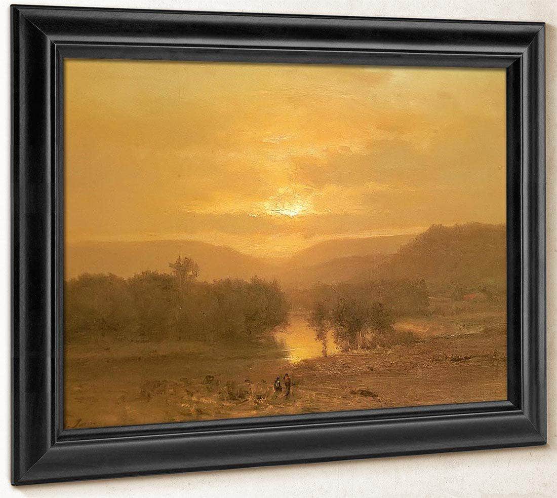 Sunset By George Inness Fine Art Print