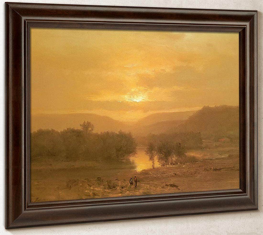 Sunset By George Inness Fine Art Print
