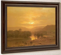 Sunset By George Inness Fine Art Print