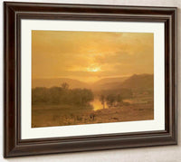 Sunset By George Inness Fine Art Print