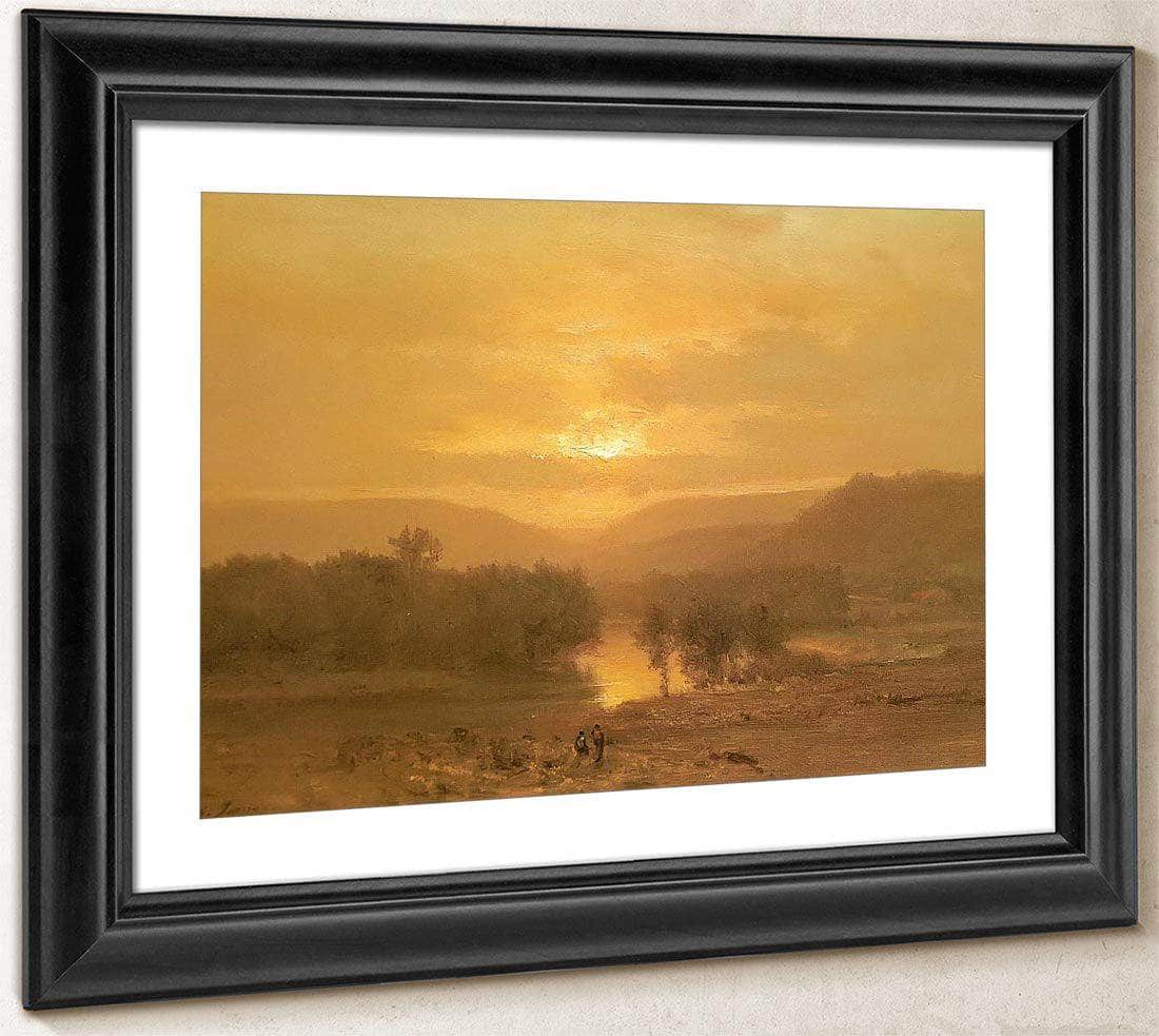 Sunset By George Inness Fine Art Print