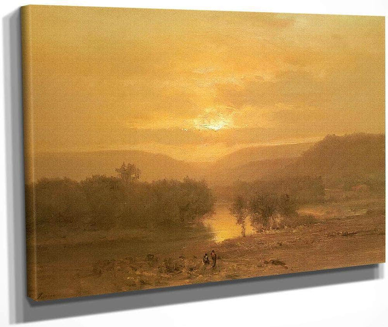 Sunset By George Inness Fine Art Print