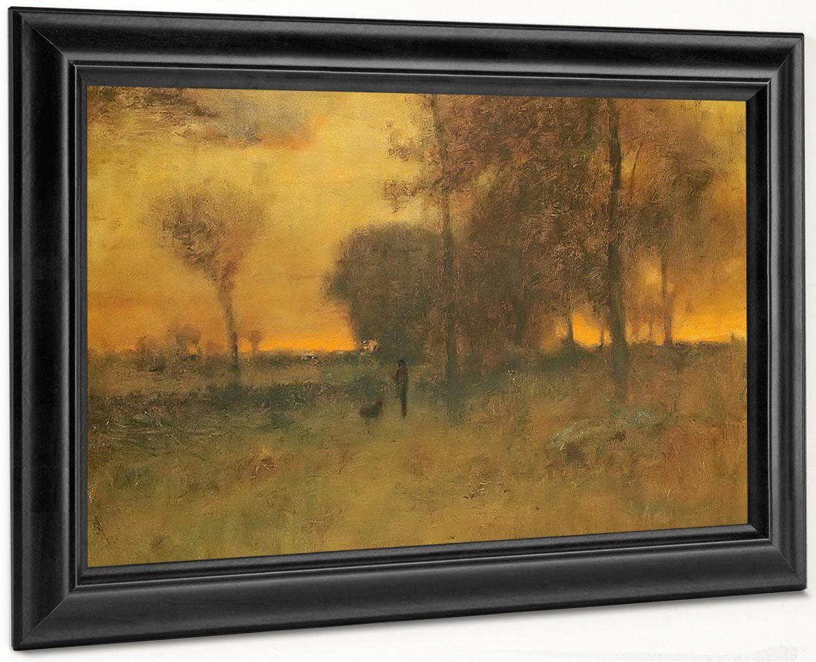 Sunset Glow By George Inness Fine Art Print