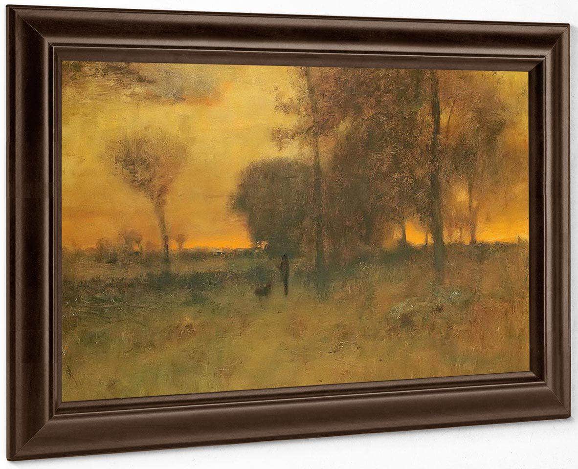Sunset Glow By George Inness Fine Art Print