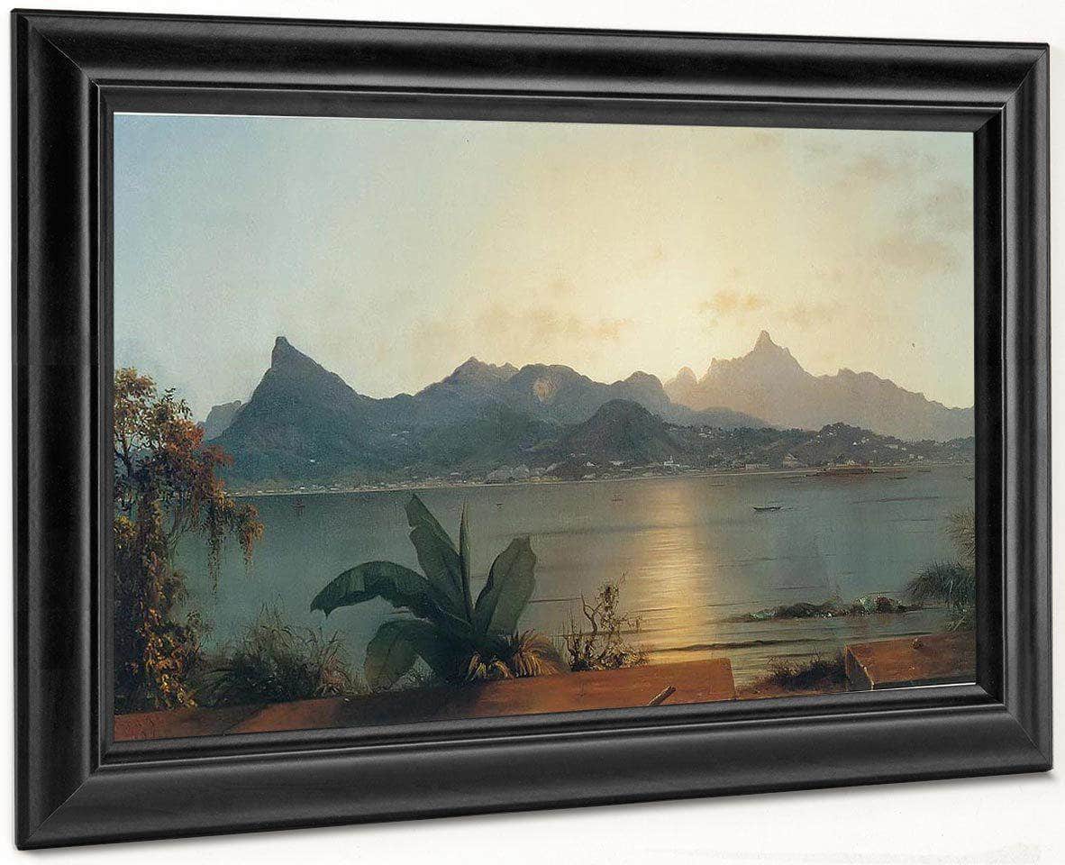 Sunset Harbor At Rio By Martin Johnson Heade Fine Art Print