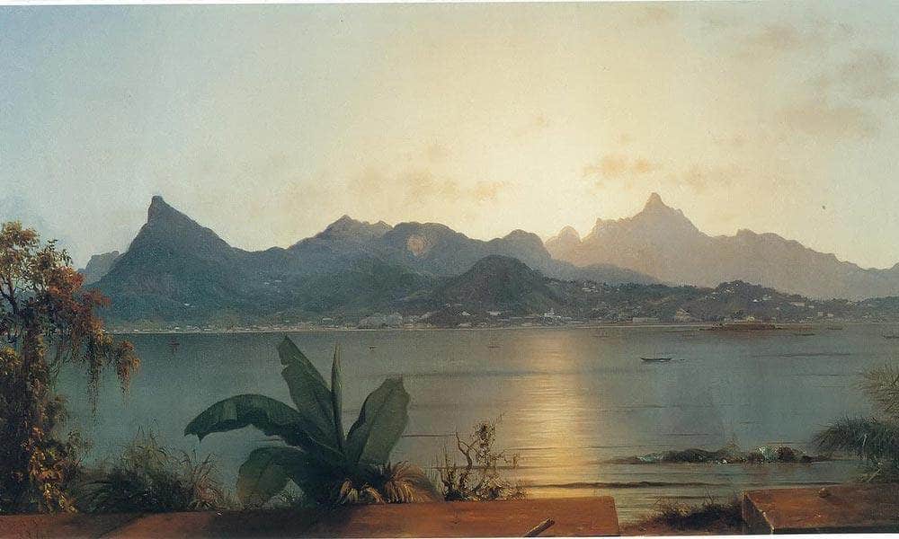 Sunset Harbor At Rio By Martin Johnson Heade Fine Art Print