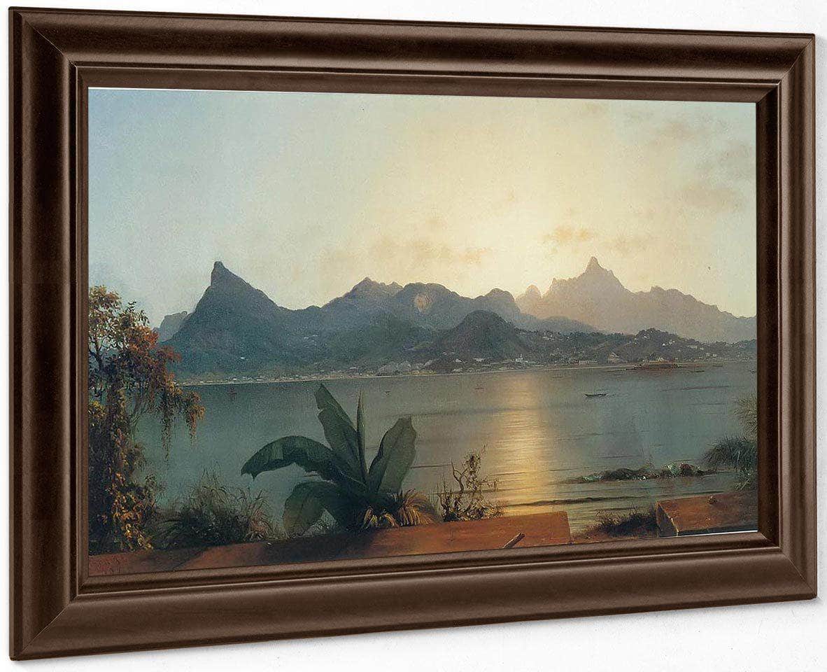 Sunset Harbor At Rio By Martin Johnson Heade Fine Art Print